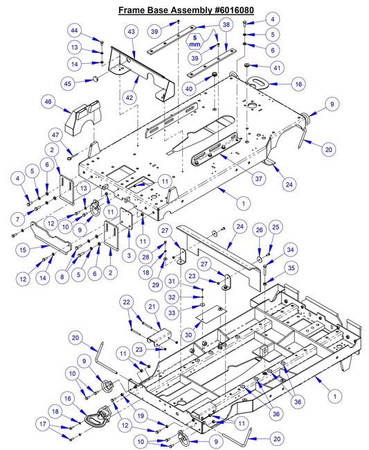 CC9074DK Frame Base Assembly