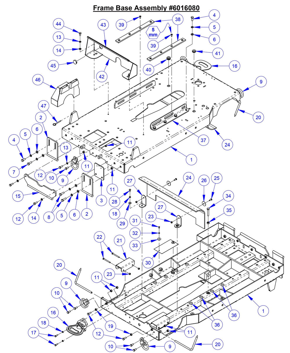 CC9074DK Frame Base Assembly