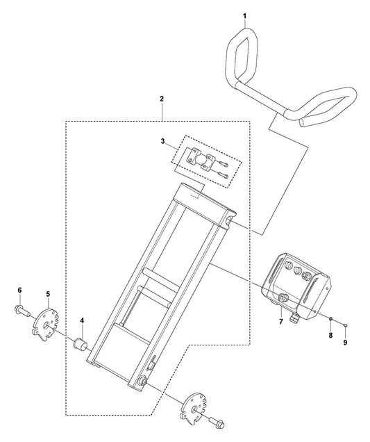 PG 830 S Frame, Upper Assembly Parts by Husqvarna