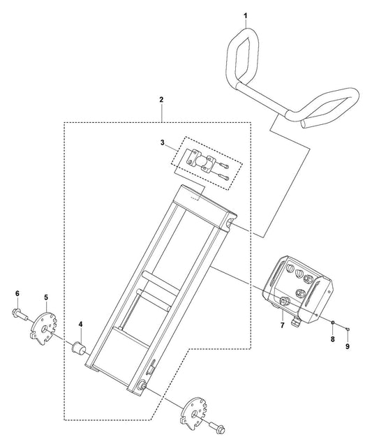 PG 830 Frame, Upper Assembly Parts by Husqvarna