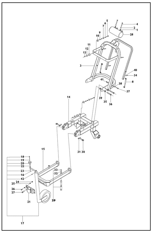 Frame Parts For PG 820 RC By Husqvarna