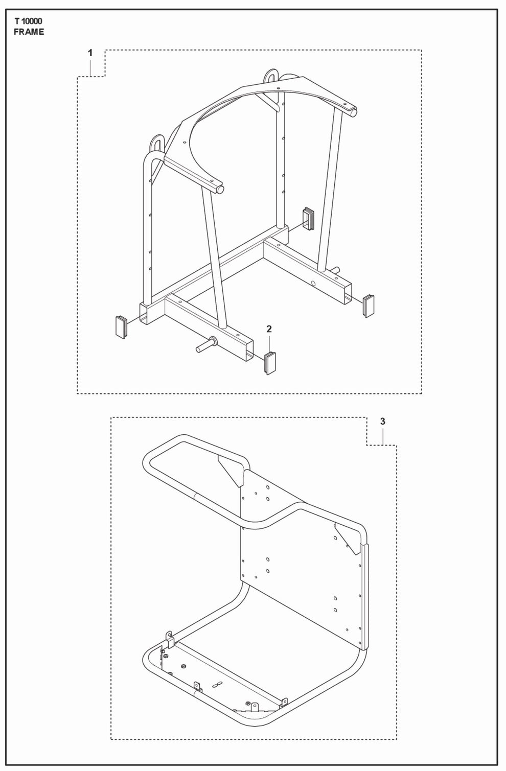 Frame Parts For T 10000 Dust Extractor By Husqvarna