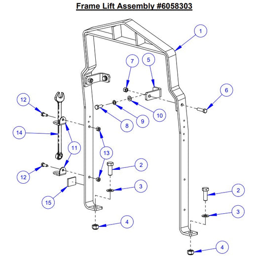 CC5048DCV, CC5048DCV-3 Frame Lift Assembly Parts