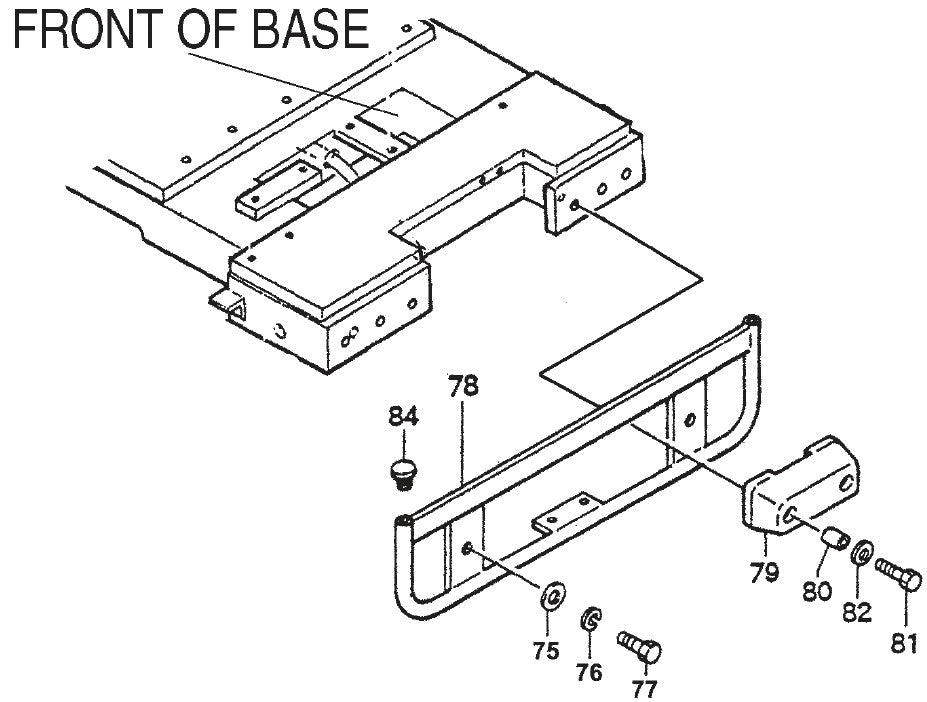 Front Guard Assembly Parts For MRH800DS2 Vibratory Rollers By Multiquip
