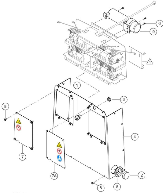 Front Panel Assembly Parts For LT6K5 Light Tower By Multiquip
