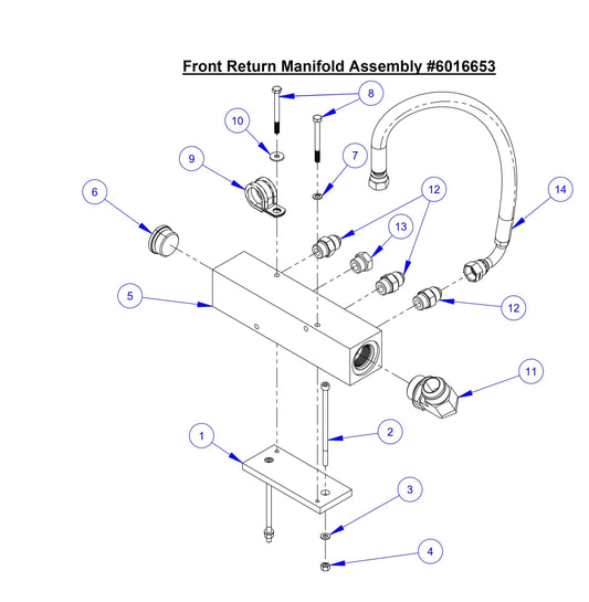 CC8574DD Front Return Manifold Assembly