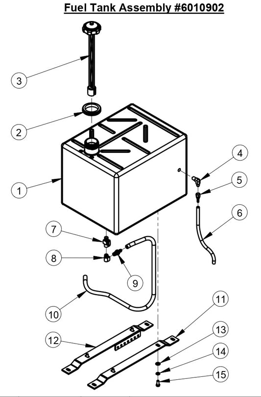CC6160D Fuel Tank Assembly
