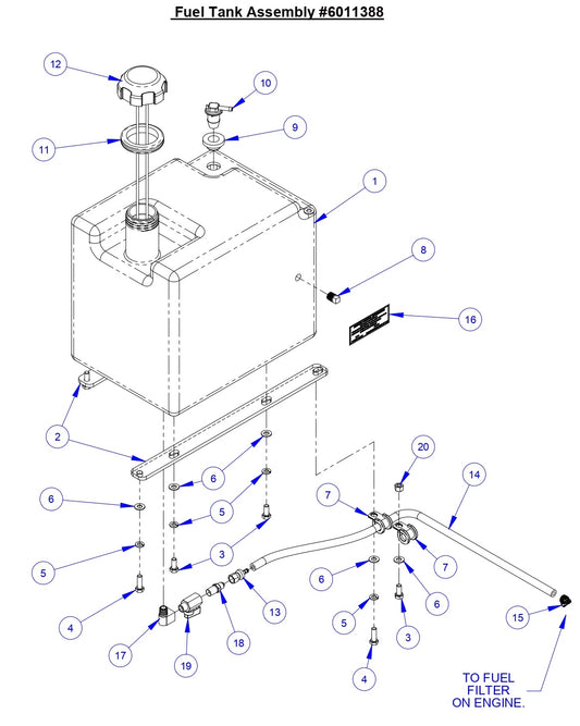 CC3538 JK Fuel Tank Assembly