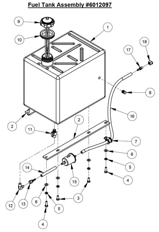 CC3535 Fuel Tank Assembly