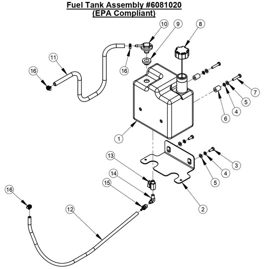 CG-1 Fuel Tank Assembly (EPA Compliant)