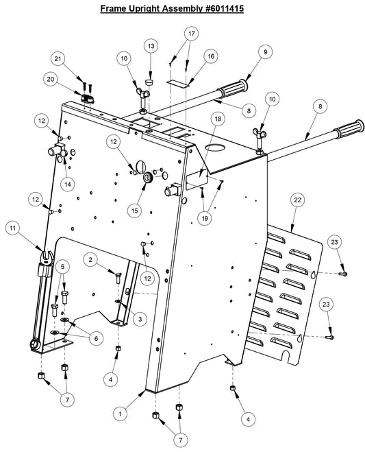 CC3538 JK Frame Upright Assembly