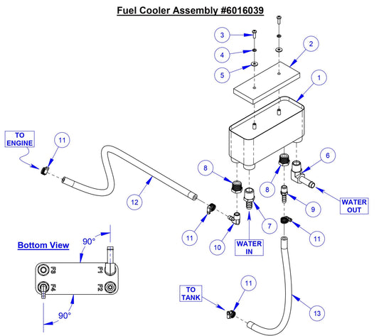 CC9074DK Fuel Cooler Assembly 