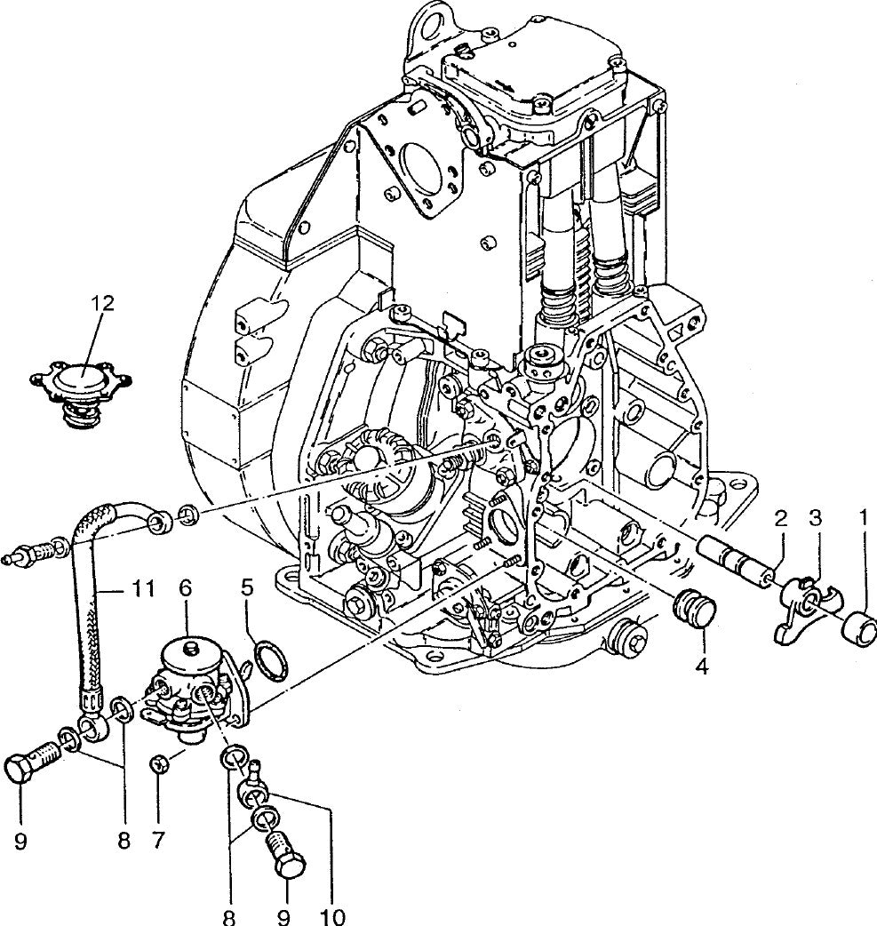 Fuel Pump HATZ 1D81Z Engine Assembly Parts For MDR9D Walk Behind Rollers By MUltiquip