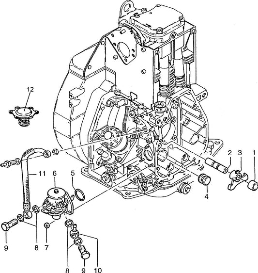 Fuel Pump HATZ 1D81Z Engine Assembly Parts For MDR9D Walk Behind Rollers By MUltiquip