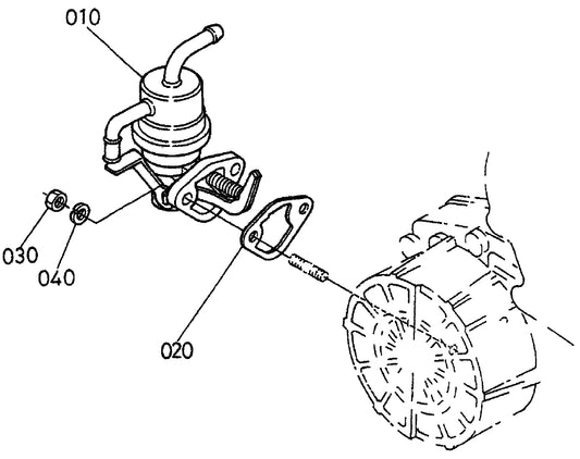 Fuel Pump (Mechanical) Assembly Parts for KD1800-KD6 Light Towers by Multiquip