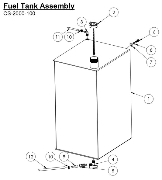 CS-2000-100 Fuel Tank Assembly