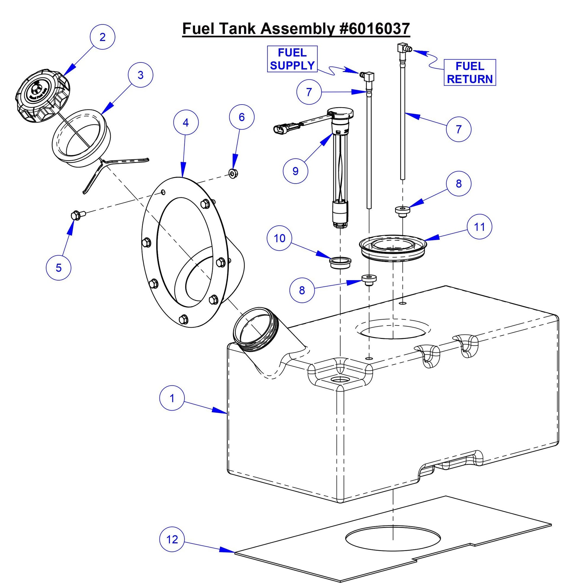 CC9074DK Fuel Tank Assembly 