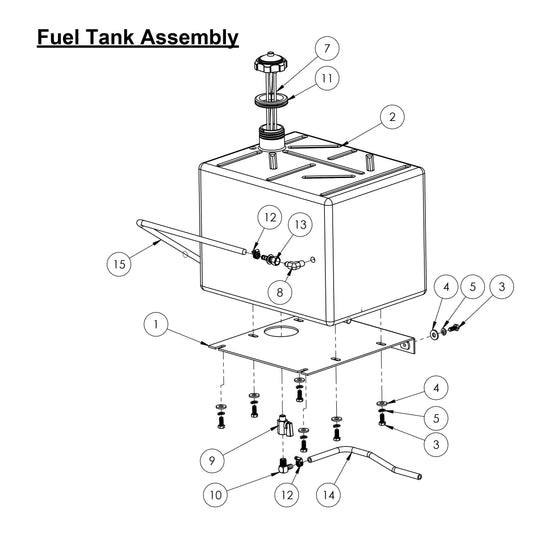 CC-110D-SS / CC-110D-DC  Fuel Tank Assembly Assembly Part