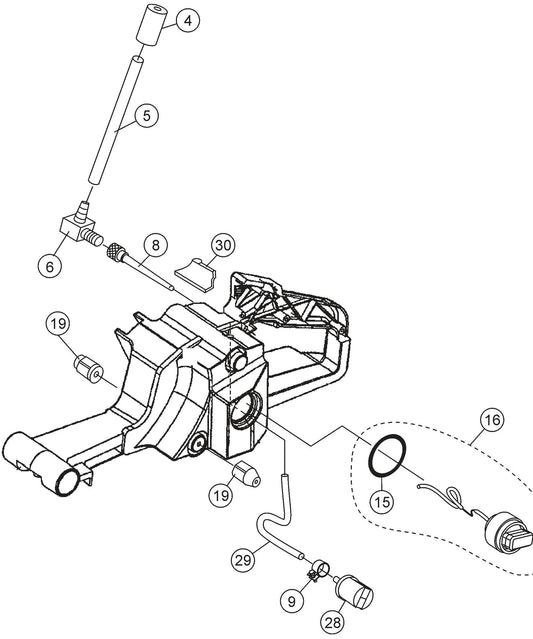HS62A Fuel Tank Assembly Parts