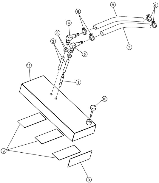 Fuel Tank Assembly Parts for MLT Light Towers by Multiquip