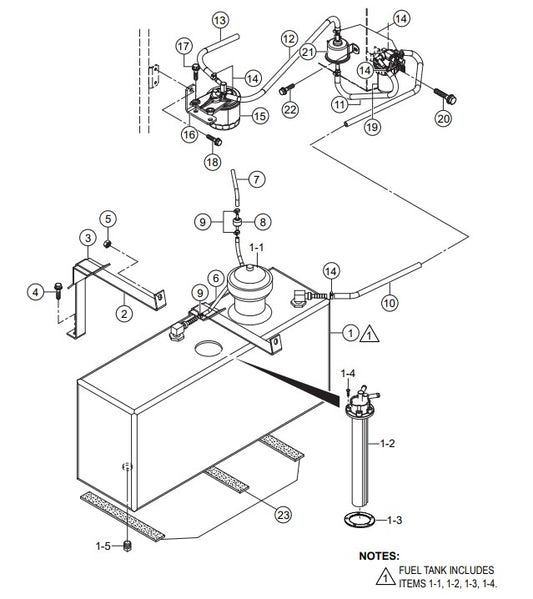 Fuel Tank Assembly Parts-DIS100SSK4F KUBOTA D1005-E4B DIESEL ENGINE
