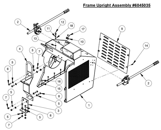 CC4144D Frame Upright Assembly