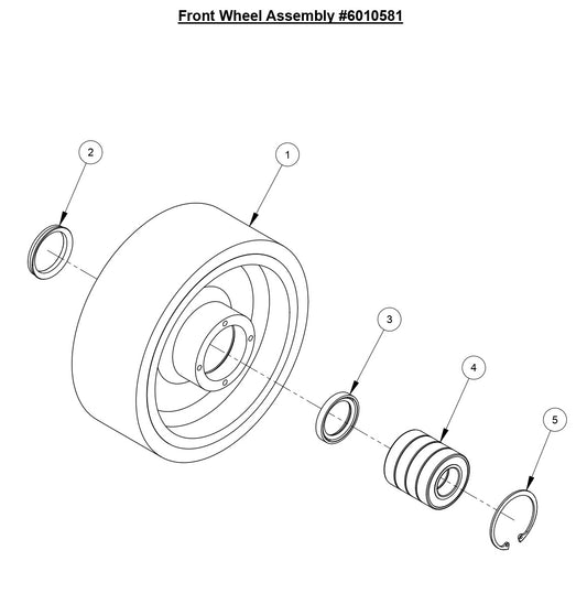 CC6561 Front Wheel Assembly