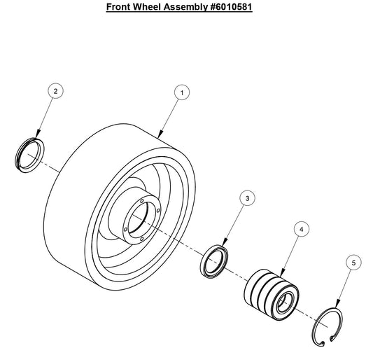 CC6540E Front Wheel Assembly