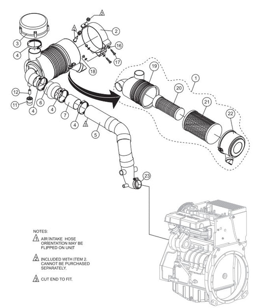 Air Intake Hose Assembly Parts-SP6457 DEUTZ 57 HP DIESEL ENGINE