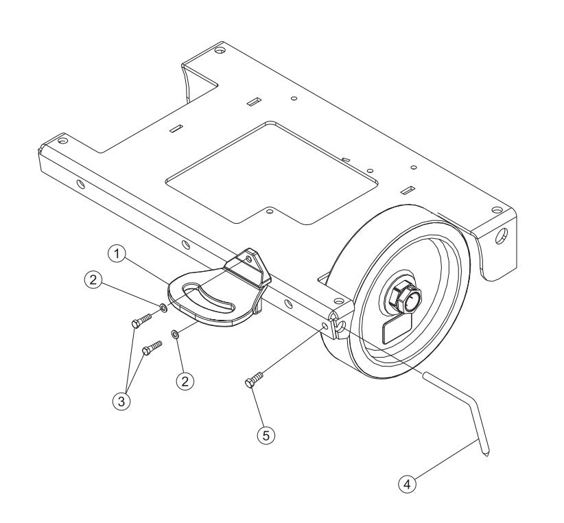 Rear Pointer and Foot Rest Assembly Parts-SP6457 DEUTZ 57 HP DIESEL ENGINE
