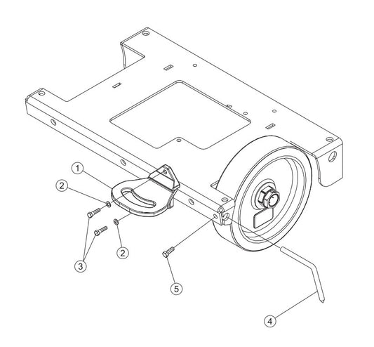 Rear Pointer and Foot Rest Assembly Parts-SP6457 DEUTZ 57 HP DIESEL ENGINE