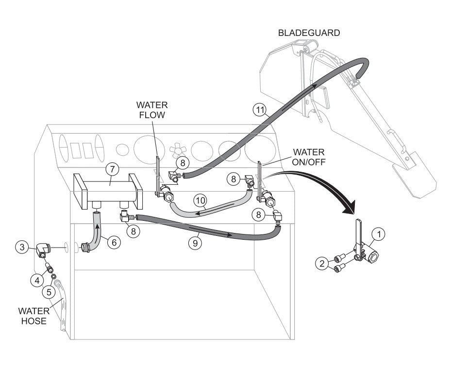 Water System Assembly Parts-SP6457 DEUTZ 57 HP DIESEL ENGINE