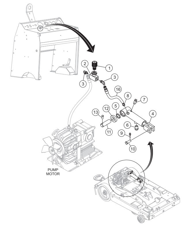 Depth Stop Cylinder/Valve Assembly Parts-SP6457 DEUTZ 57 HP DIESEL ENGINE