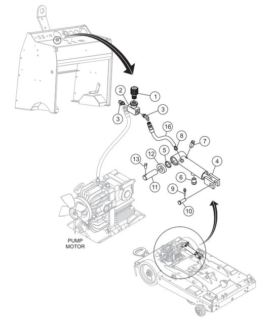 Depth Stop Cylinder/Valve Assembly Parts-SP6457 DEUTZ 57 HP DIESEL ENGINE