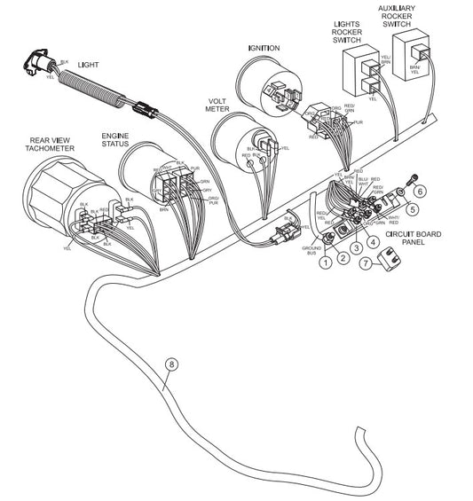 Wiring Harness/Circuit Breaker Assembly Parts-SP6457 DEUTZ 57 HP DIESEL ENGINE