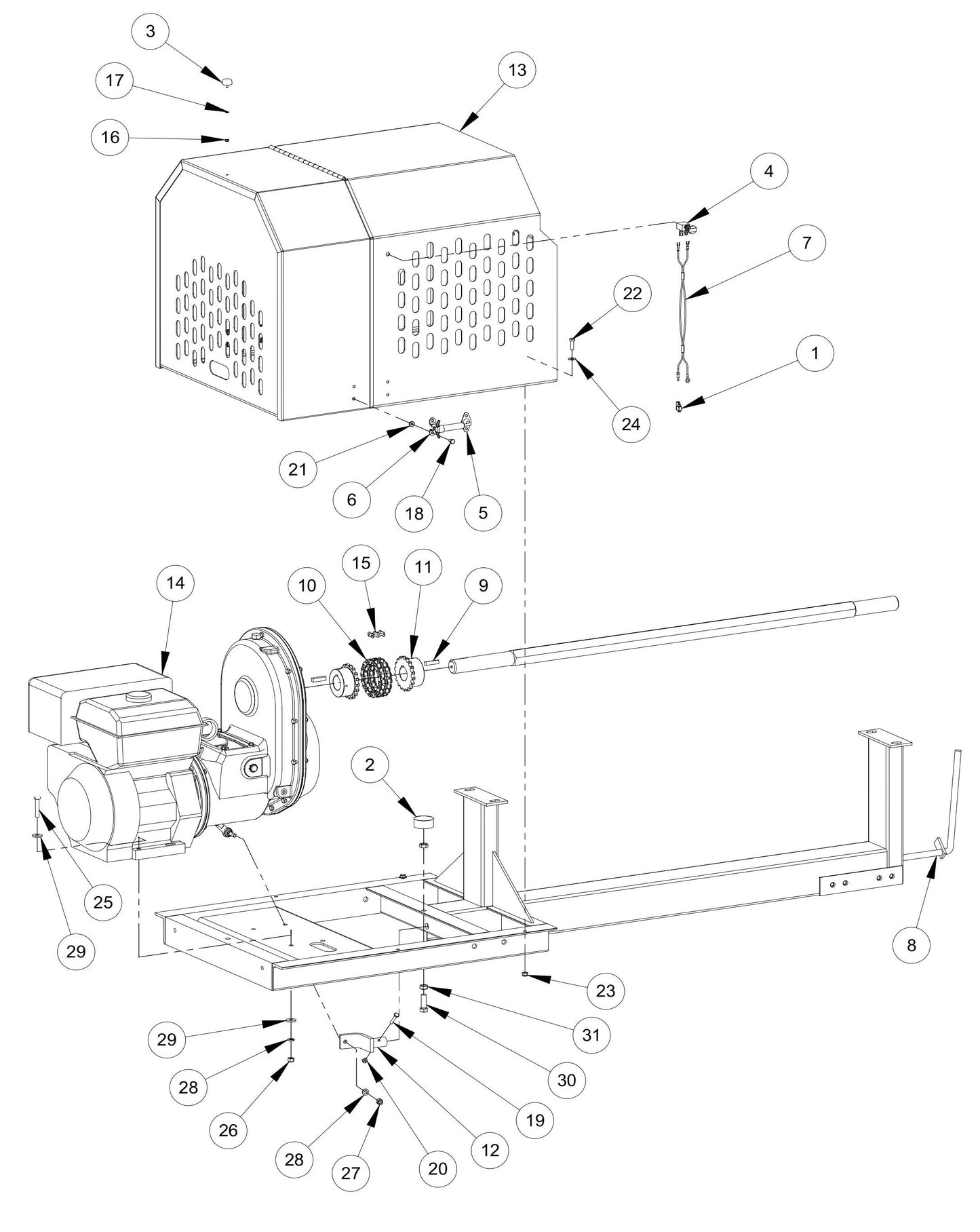 MM120 Gearbox Drivetrain Assembly Parts By MBW