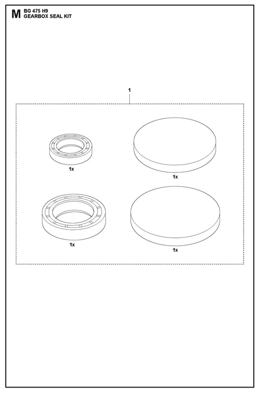 Gearbox Seal Kit Parts For BG 475 By Husqvarna