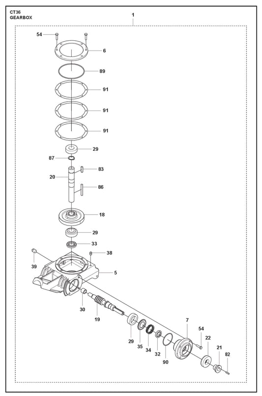 Gearbox Parts For CT 36 By Husqvarna