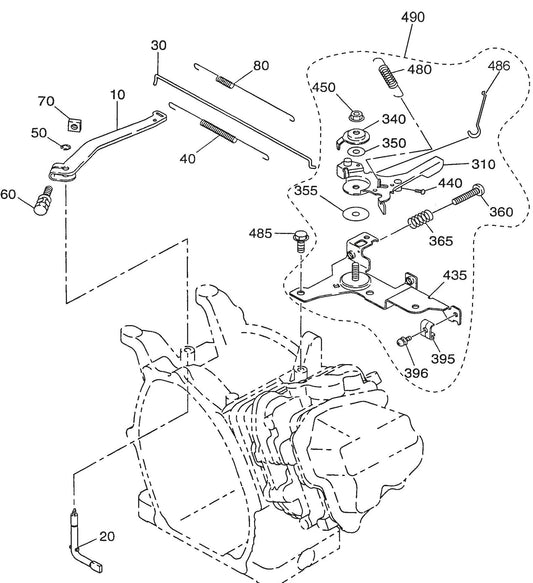 QP3TE ROBIN EX270D500241 ENGINE Governor Assembly Parts By Multiquip