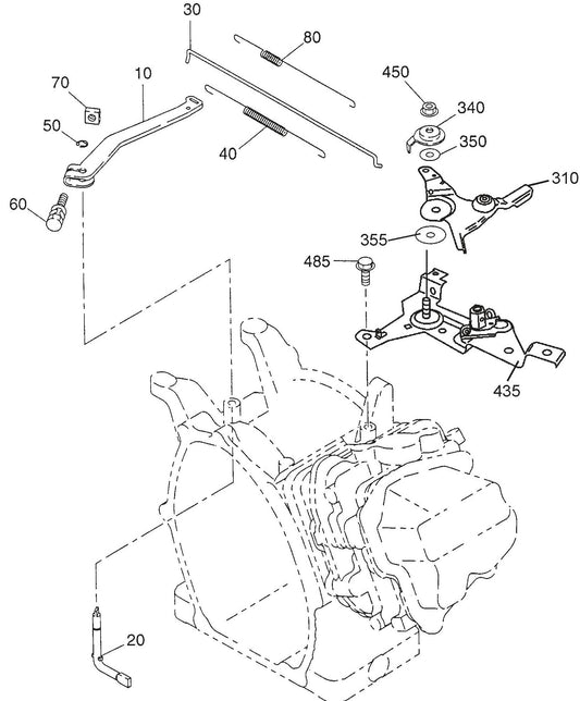 MQ QP2E ROBIN EX130D51111 ENGINE Governor Assembly Parts By Multiquip