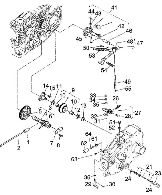Governor Assembly Parts For MRH601DS KUBOTA EA330 Engine Vibratory Rollers By Multiquip