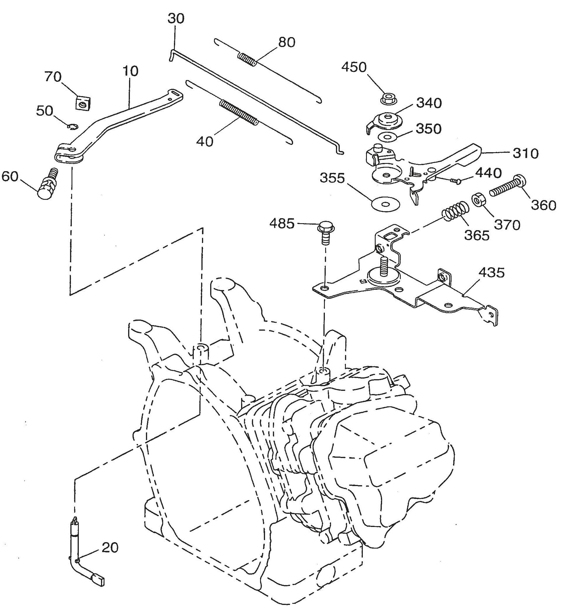 QP201TE ROBIN EX-170D51010 Engine Governor Assembly Parts By Multiquip