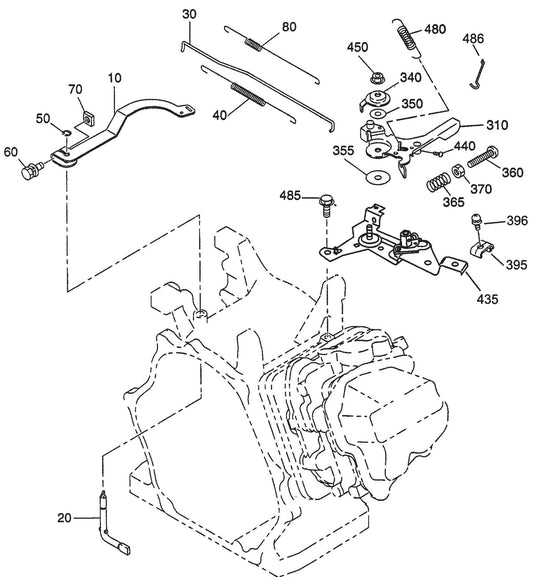 QP40TE ROBIN EX270D50021 ENGINE Governor Group Assembly Parts By Multiquip