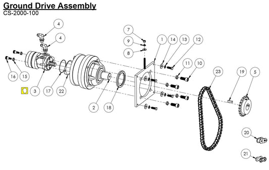 CS-2000-100 Ground Drive Assembly
