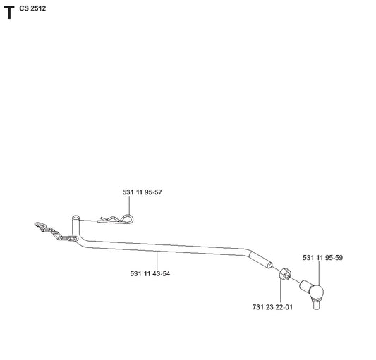 Guide Parts For Wire Saw CS 2512 By Husqvarna