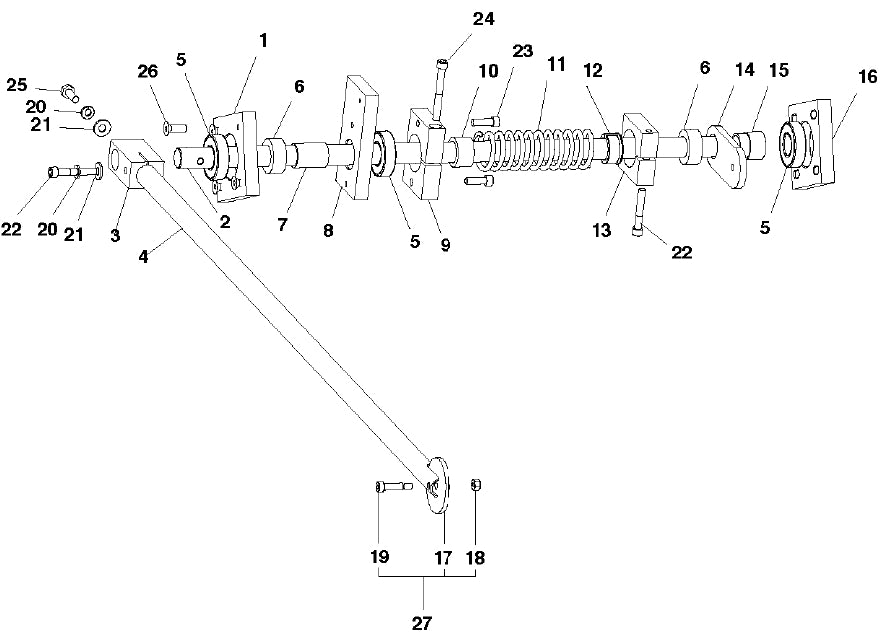 Guide Arm Assembly Parts for Soff Cut 2500 Saw by Husqvarna