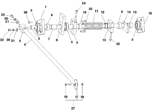 Guide Arm Assembly Parts for Soff Cut 2500 Saw by Husqvarna