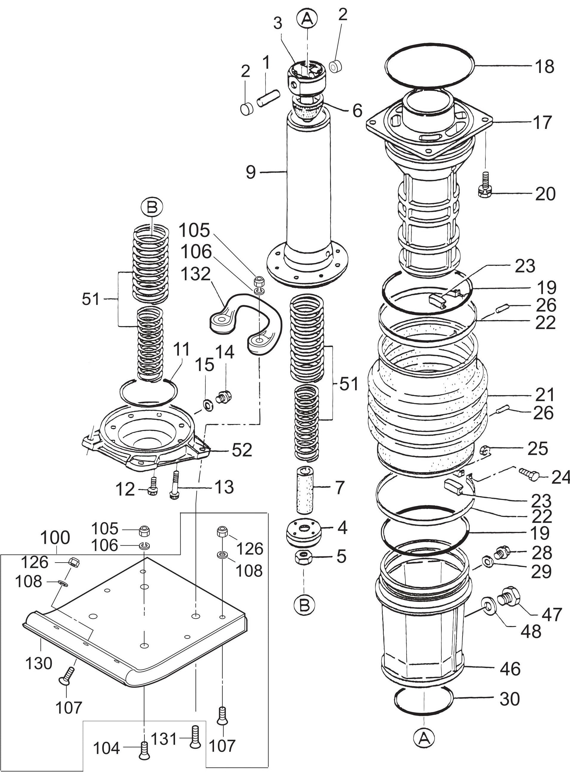 MT84FA Jumping Jack Rammer Parts by Multiquip Mikasa
