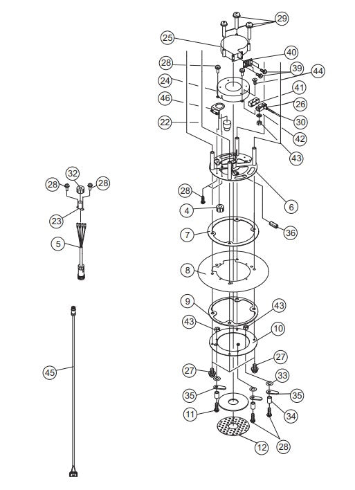 Fan Blower/Lamp Base Assembly Parts-GB113BC MQ SERIES GENERATORS