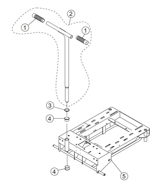 T-Handle Assembly Parts-GB113BC MQ SERIES GENERATORS